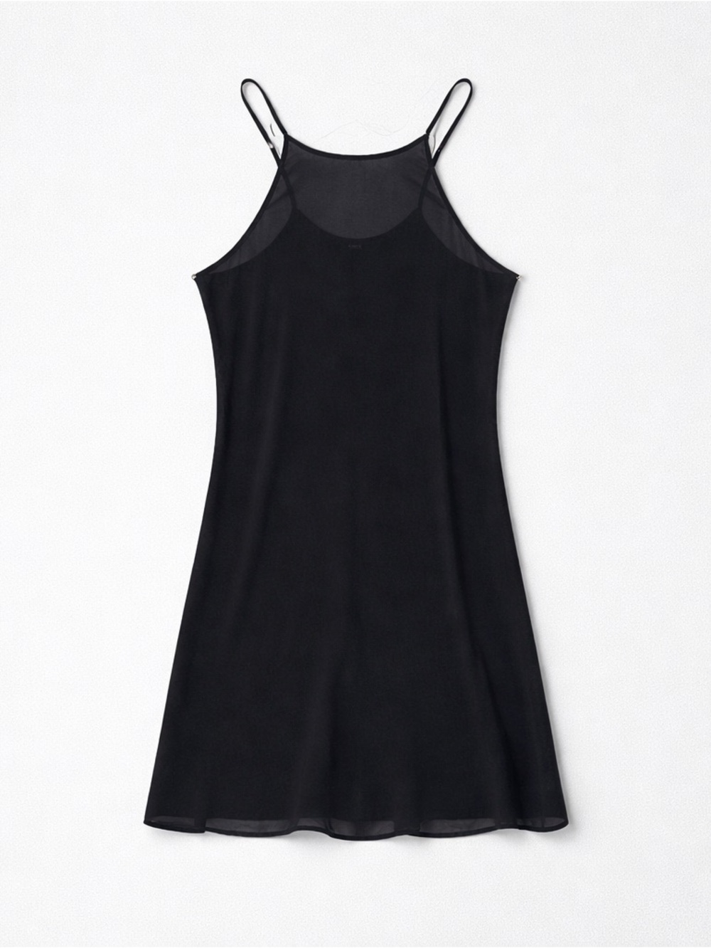 Theory‎ Adlerdale Haze Dot GGT Black Sheer Slip Dress Size 8